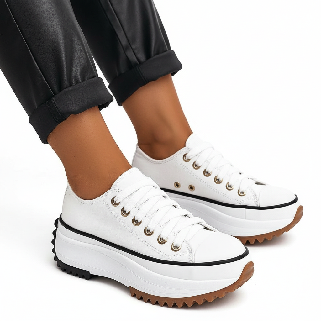 Valeria - Zapatillas de Plataforma con Cordones