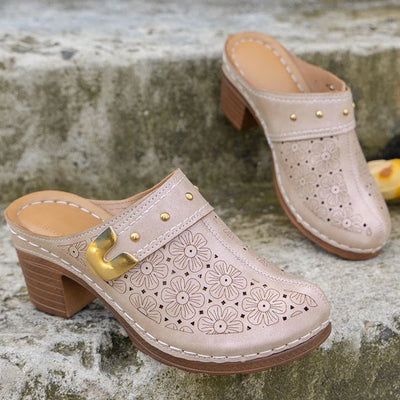 Mery - Sandalias con plataforma y punta cerrada