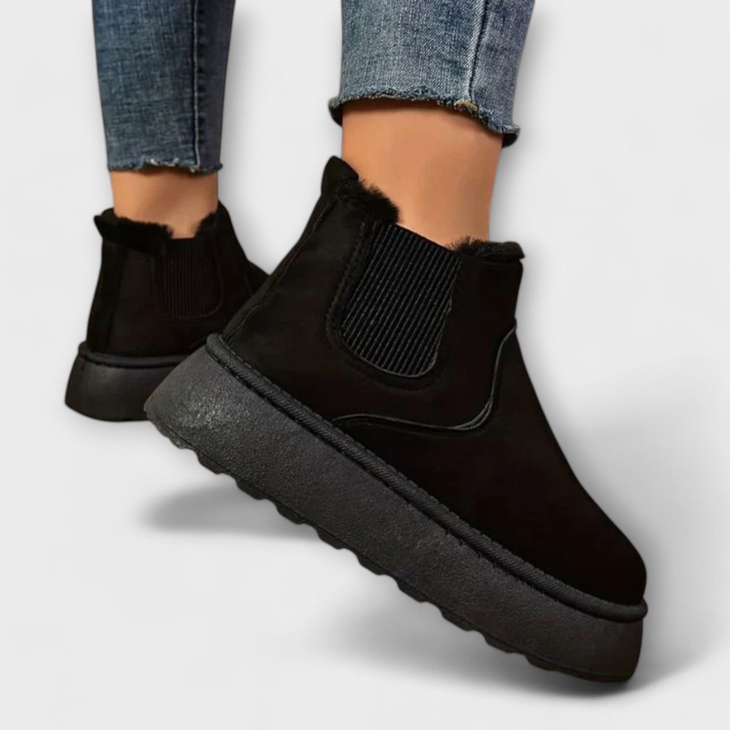 Lenora - Botines de Plataforma Negras