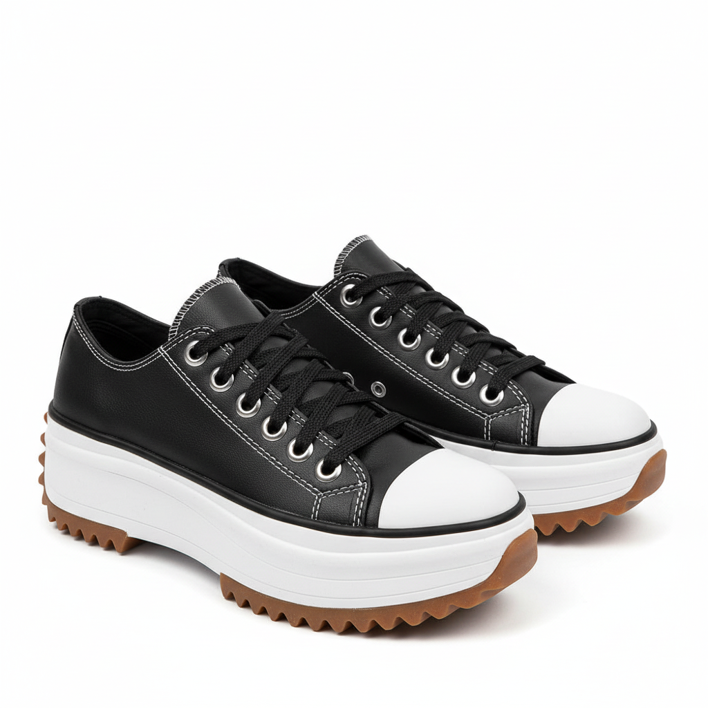 Valeria - Zapatillas de Plataforma con Cordones